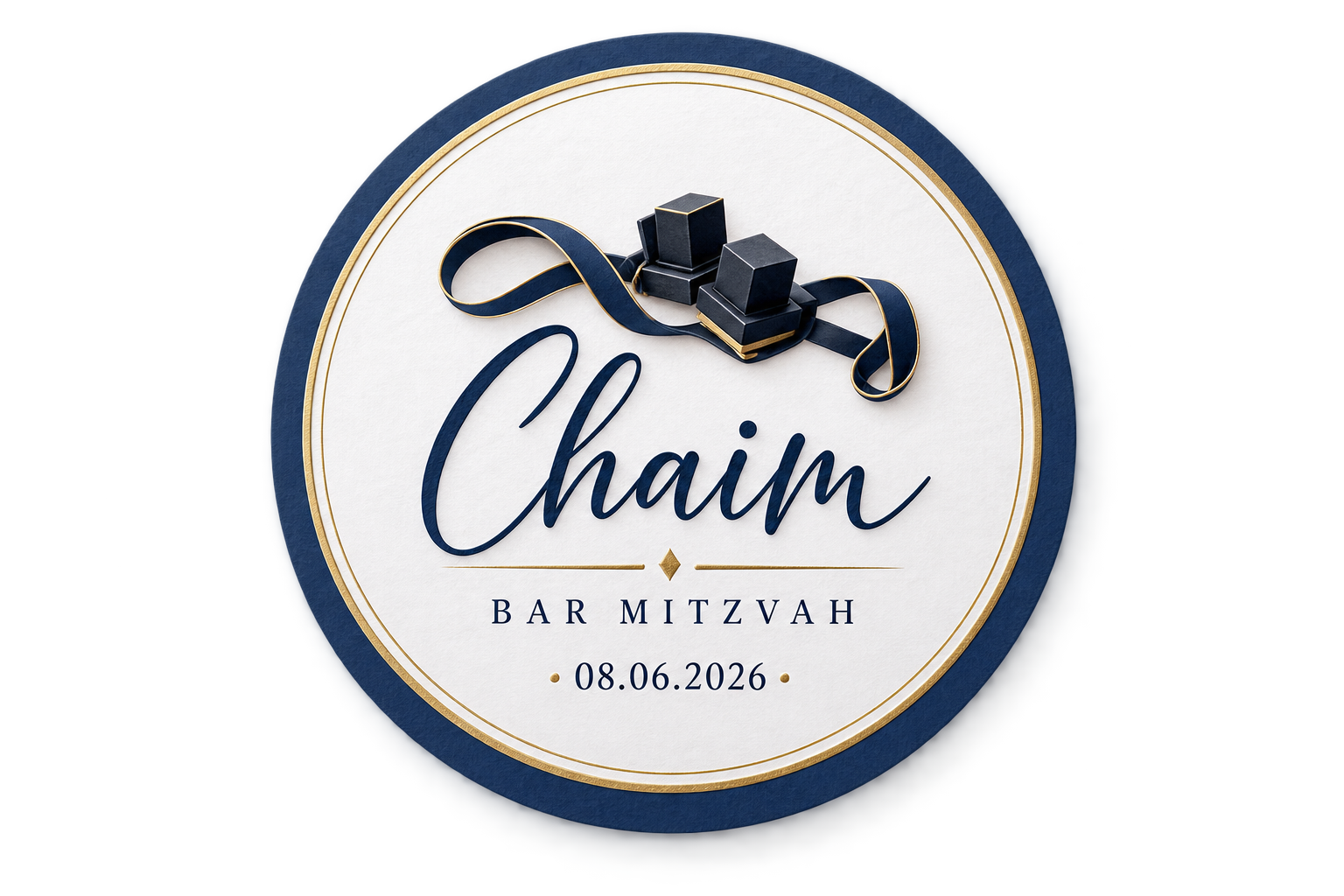הזמנה בר מצווה - chaim – תמונה 2